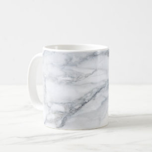 Caneca De Café Textura de Carrara Calacatta, mármore branco