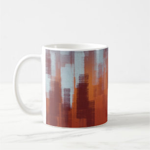 Caneca De Café textura de fundo abstrato. Ilustração 2d. Expr