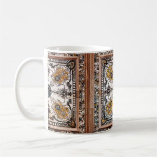 Caneca De Café textura de mármore arabesque abstrato vintage bac