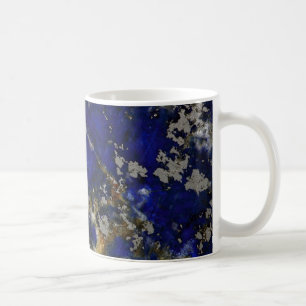 Caneca De Café Textura de pedra: Lazuli de Lapis