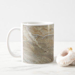 Caneca De Café Textura de pedra marrom