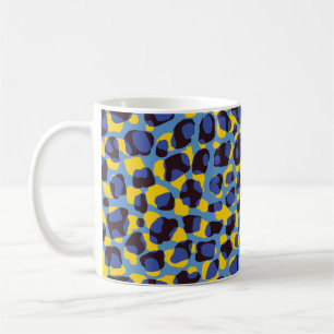 Caneca De Café Textura de pele de chita, impressão animal perfeit