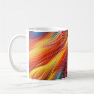 Caneca De Café Textura de Pelo Colorido de Fundo-68454