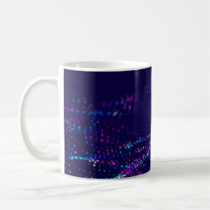 Caneca De Café Textura de tinta de óleo de abstrato em canvas, fu