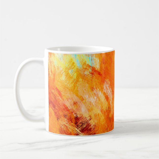 Caneca De Café Textura digital sem falhas. Colorfu (Esquerda)