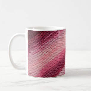 Caneca De Café textura do tecido de malha com uma parte abstrato