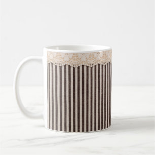Caneca De Café Textura e local em matéria têxtil de tecido para