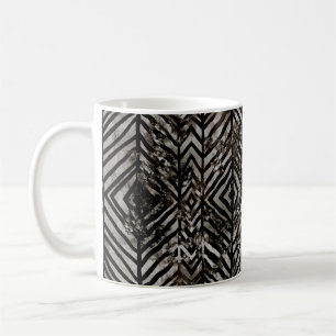 Caneca De Café Textura geométrica criativa repete padrões moderno