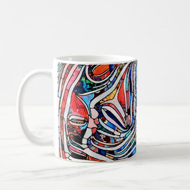 Caneca De Café Texturas quebradas: unidade de vidro contida (Esquerda)