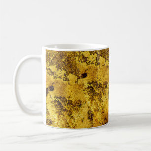 Caneca De Café Textureabstrato de laranja, antigo, antigo, antigo