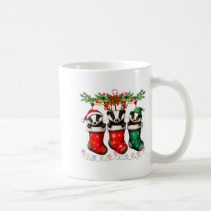 Caneca De Café Texugo Meliante de Meias de Natal Acende Texugo Me
