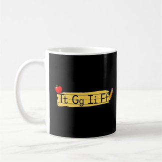 Caneca De Café TGIF Alphabet God É Sexta-feira Professores Weeke