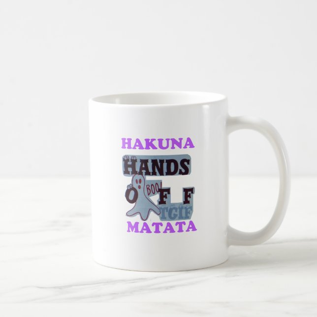 Caneca De Café TGIF Hakuna Matata Mãos De Cabeça Engraçada (Direita)
