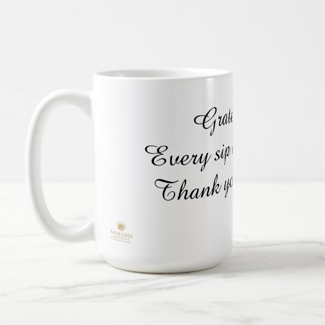 Caneca De Café thank you Mug 15oz (Esquerda)