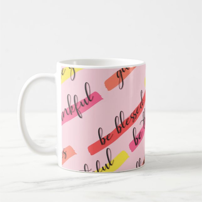 Caneca De Café Thanksgiving Words (Esquerda)