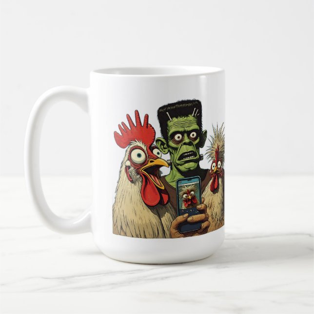 Caneca De Café “That One Friend”Cheesy Chicken Selfies (Esquerda)