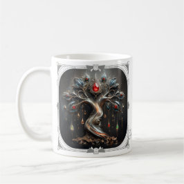 Caneca De Café The Art Deco Tree of Life design.