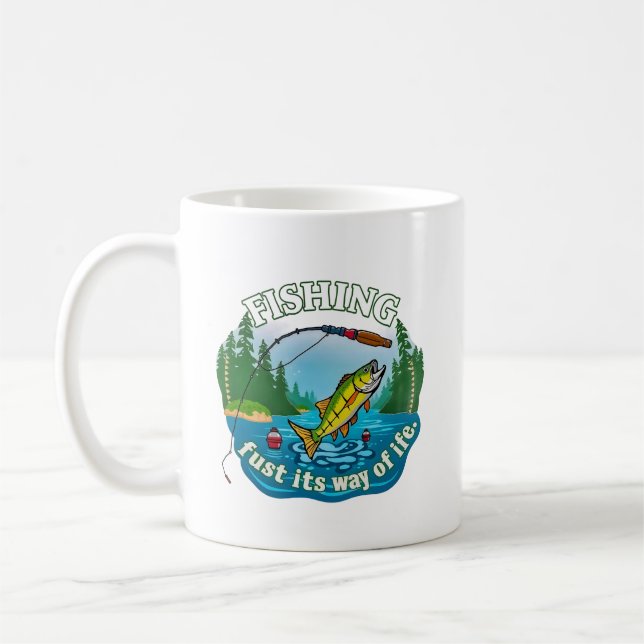 Caneca De Café The Art of Fishing (Esquerda)