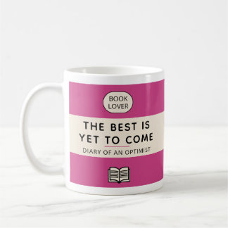 Caneca De Café The Best Is Yet To Come Retro Paperback Cover Pink