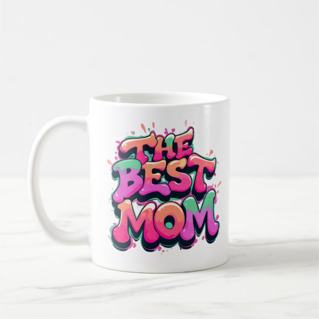 Caneca De Café The best mom style graffiti (Esquerda)
