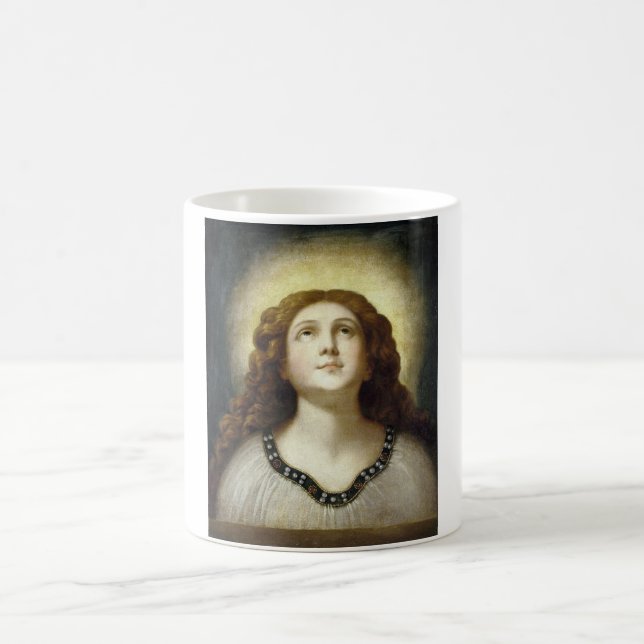 Caneca De Café The Blessed Soul (Angelic Young Religious Woman) (Centro)