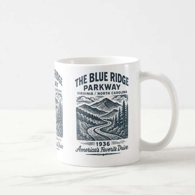 Caneca De Café The Blue ridge parkway (Direita)