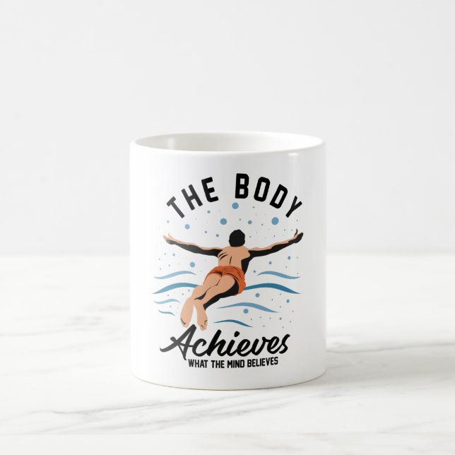 Caneca De Café The Body Achieves What the Mind - Summer Time (Centro)