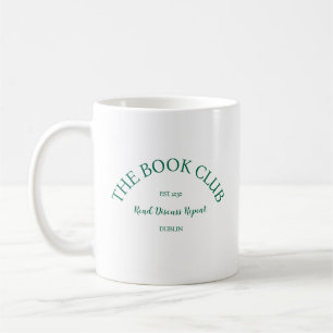 Caneca De Café The Book Club Green Crest Ler Discussão Repetir