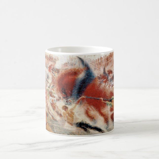 Caneca De Café The City Rises (por Umberto Boccioni) (Centro)