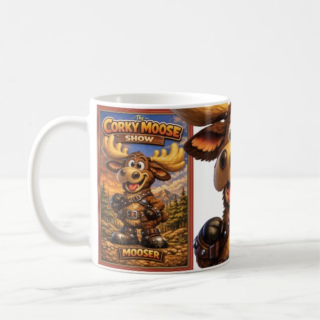 Caneca De Café The Corky Moose "Mooser" (Esquerda)