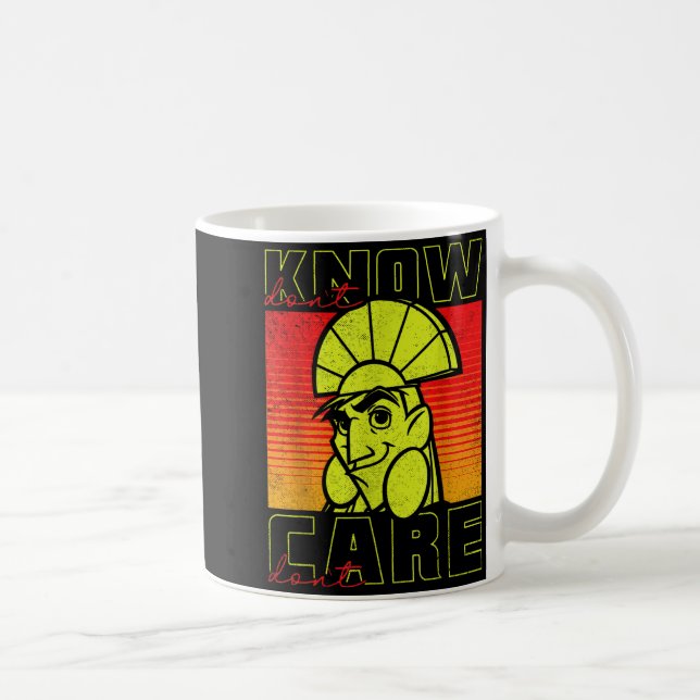 Caneca De Café The Emperor's New Groove Kuzco Don't Know Don't Ca (Direita)