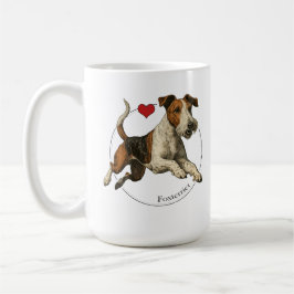 Caneca De Café The Fearless Earth-Dog: Classic Fox Terrier