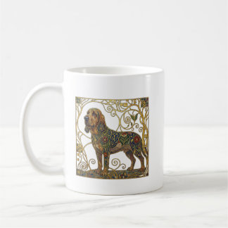 Caneca De Café The Gilded Tracker: Viennese Secession Bloodhound