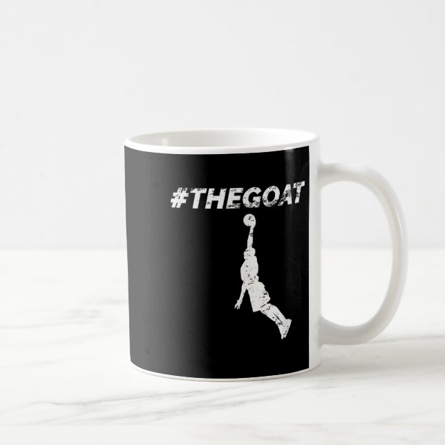 Caneca De Café The Goat Greatest Of All Time Basketball Motivatio (Direita)