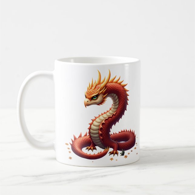 Caneca De Café The golden serpent dragon.  (Esquerda)