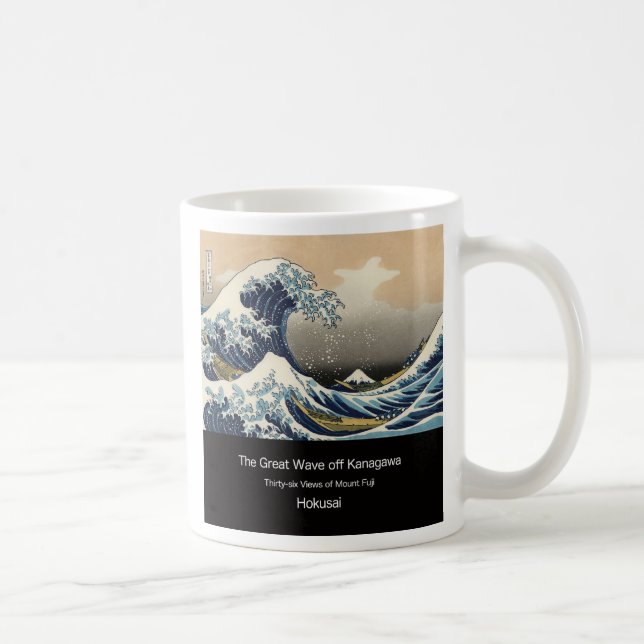 Caneca De Café The Great Wave off Kanagawa (Direita)
