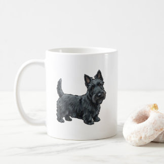 Caneca De Café The Highland Diehard – Scottish Terrier Spirit Art