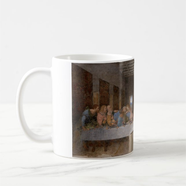 Caneca De Café The Last Supper 1495 1498 by Leonardo da Vinci (Esquerda)