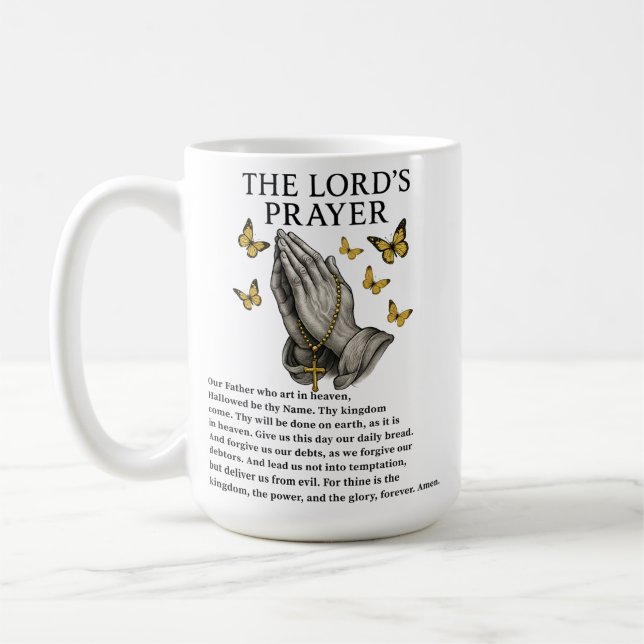 Caneca De Café The Lord's Prayer  (Esquerda)