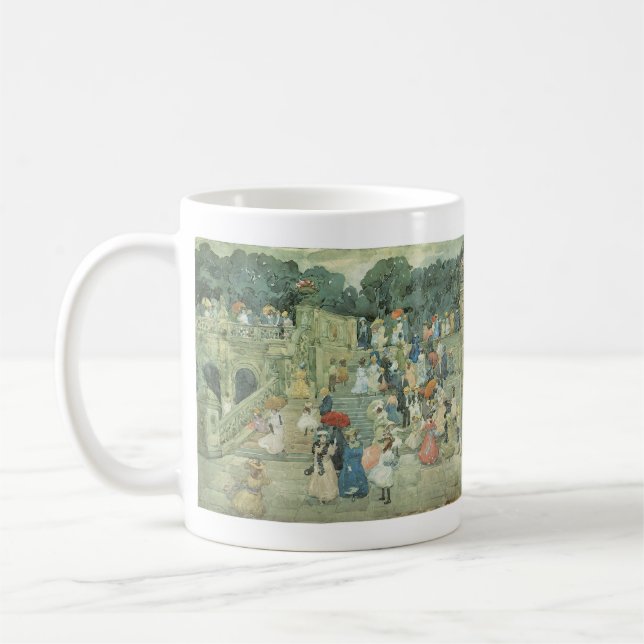 Caneca De Café The Mall, Central Park de Maurice Prendergast (Esquerda)