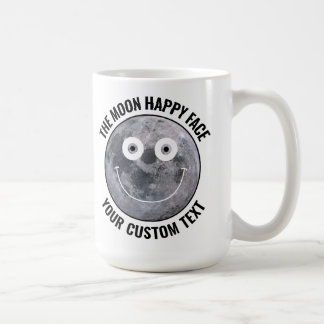 Caneca De Café The Moon Happy Face Personalized Custom Large Mug