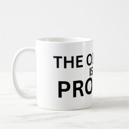 Caneca De Café The Obstacle Is The Product Minimalist Coffee Mug