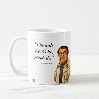 Caneca De Café "The scale doesn’t lie, people do"