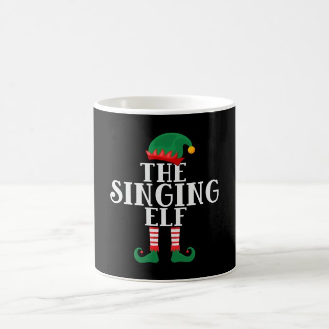 Caneca De Café The Singing Elf Funny Christmas (Centro)