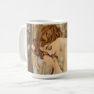 Caneca De Café The Times of the Day, Night's Rest, 1899, de Mucha