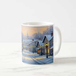 Caneca De Café The Town In Winter