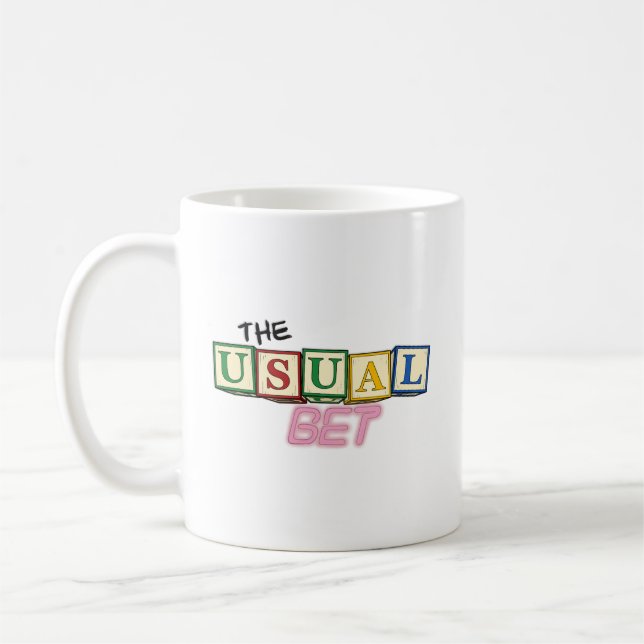 Caneca De Café The Usual Bet Logo Mug (Esquerda)