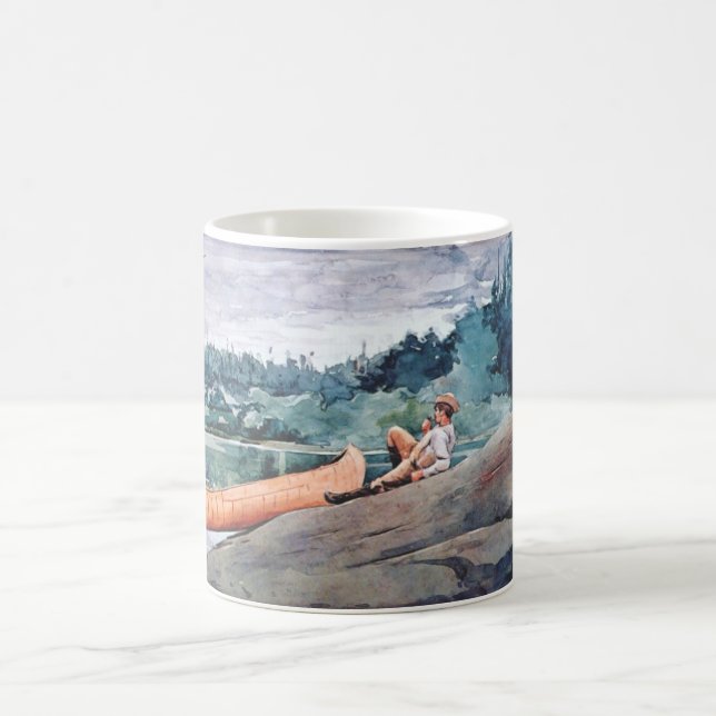 Caneca De Café The Wilderness Guide (por Winslow Homer) (Centro)