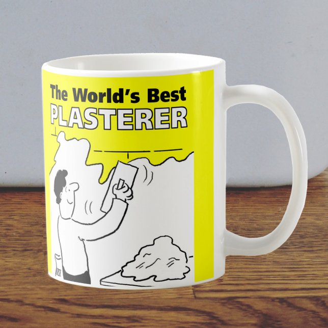 Caneca De Café The Word's Best Plasterer (Criador carregado)