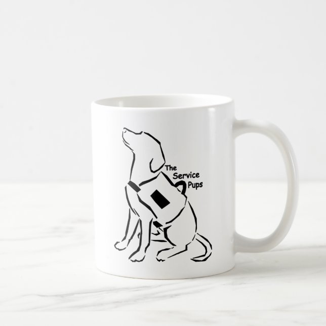 Caneca De Café TheServicePups-Caneca (Direita)